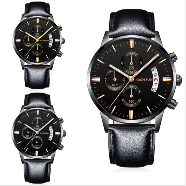 Đồng hồ nam dây da GADYSON siêu đẹp chạy 3 kim thời trang đẳng cấp mặt 40mm | WebRaoVat - webraovat.net.vn
