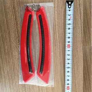 Bộ 2 miếng dán phản quang vè xe ô tô (đỏ), mẫu 02