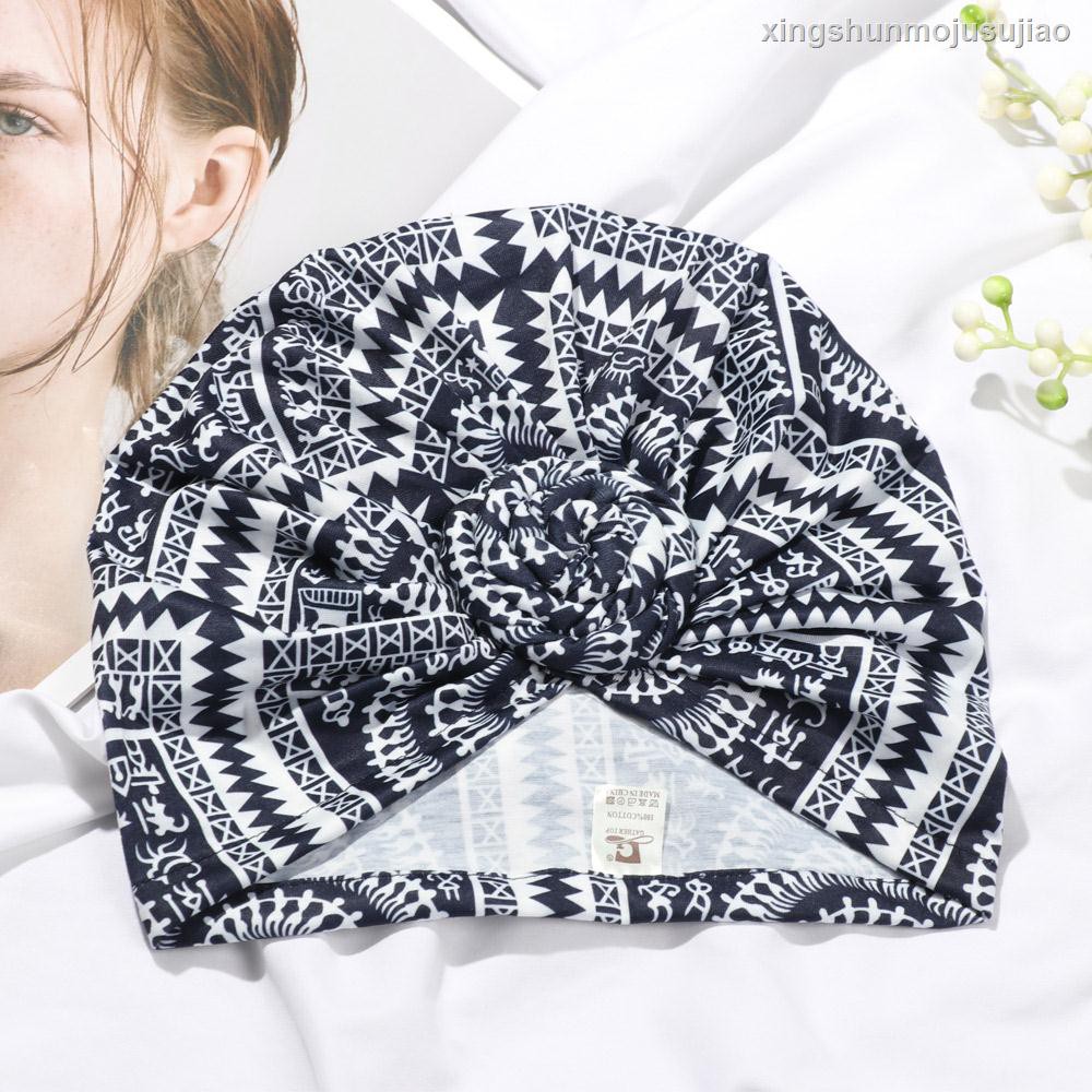 Mũ Turban In Họa Tiết Hoa Phong Cách Châu Phi Cho Nữ