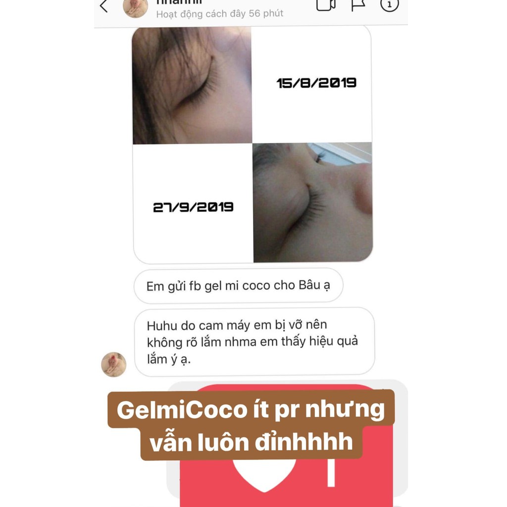 GELMI COCO (kích dài mi và mày) _ DẦU DỪA + NHA ĐAM 🎁 Tặng 1-2 viên serum tóc