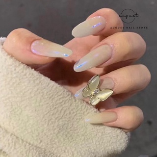 Set 24 móng tay giả gắn charm xinh xắn kèm keo dán