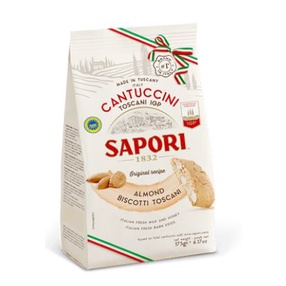 Bánh quy hạnh nhân giòn truyền thống Ý Sapori almond biscotti toscani 175g