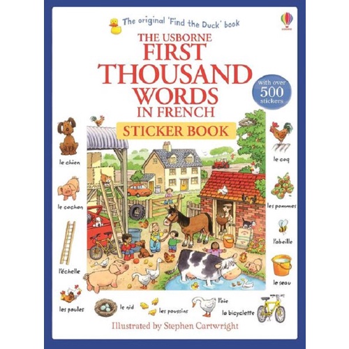 Sách - Anh: First Thousand Words In French Sticker Book