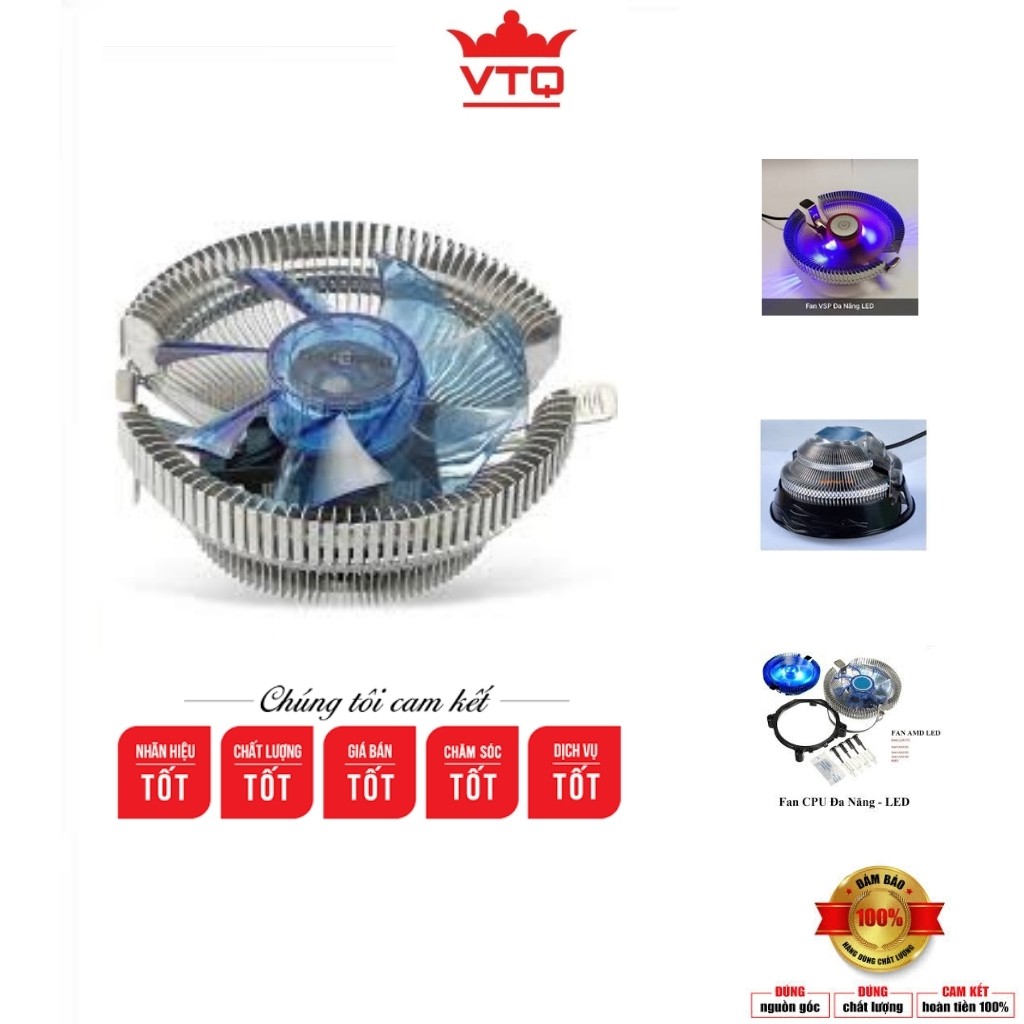 [Mã ELORDER5 giảm 10k đơn 20k] Quạt tản nhiệt cho CPU, fan AMD led cực tốt cho CPU.shopphukienvtq