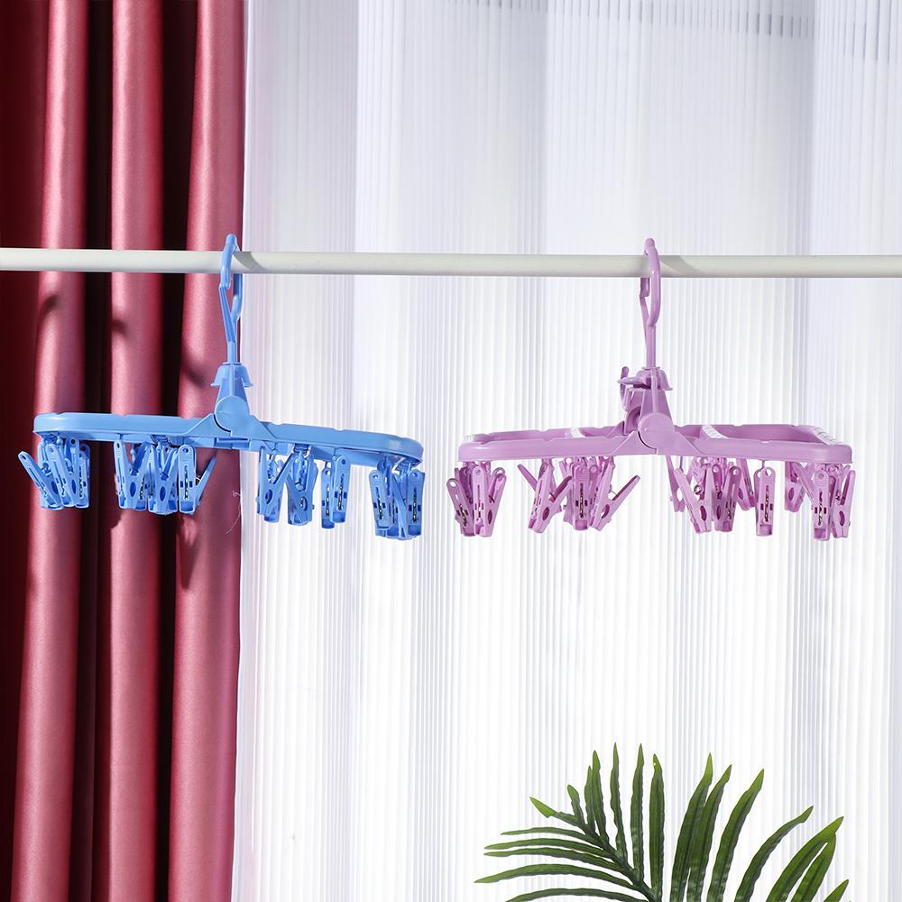 LANFY Dây Phơi Đồ Lót 32 Kẹp Tiện Lợi