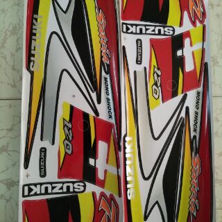 Bộ tem suzuki satria 2006 màu đỏ