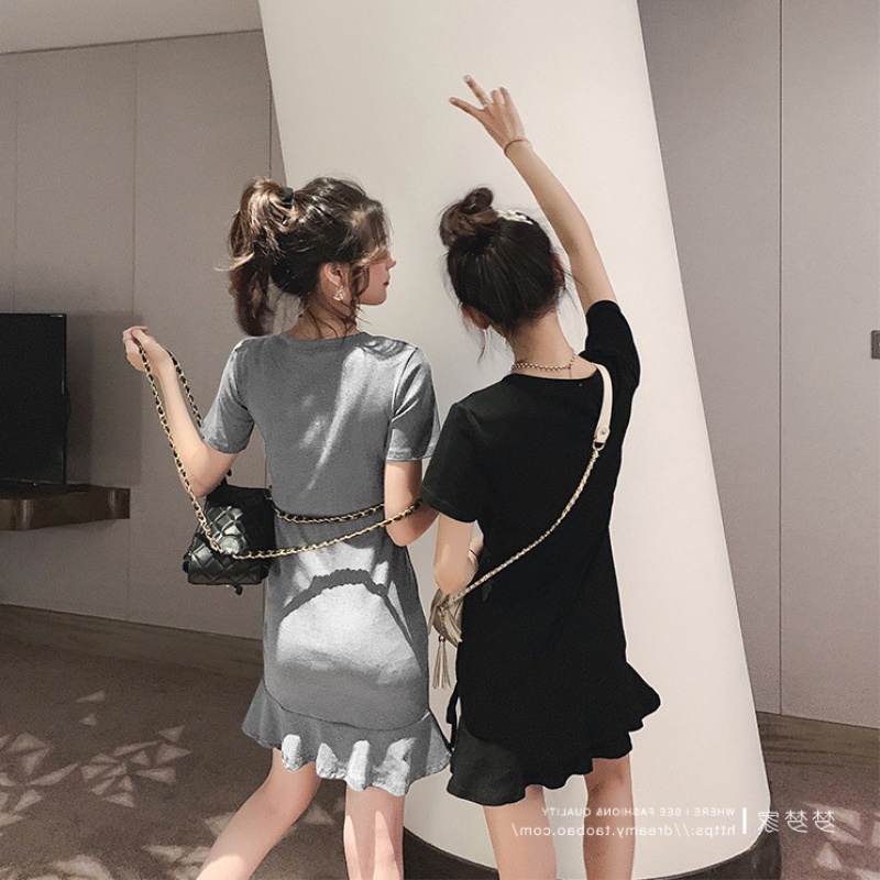 Đầm Ôm Dáng Phối Dây Rút Thời Trang Hàn Quốc Quyến Rũ Cho Nữ