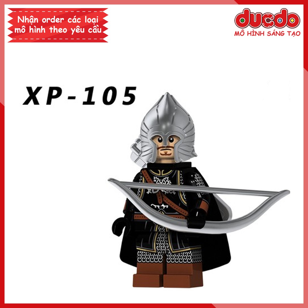 Minifigures lính Gondor The Lord Of The Rings chúa nhẫn giáp xịn - Đồ Chơi Lắp Ghép Xếp Hình Mini Mô hình Koruit 1014 KT