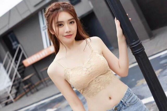 Áo Lót Nữ - Áo Bra Gym Yoga Ren Dây Kép Sexy Có Đệm BR067+BR033