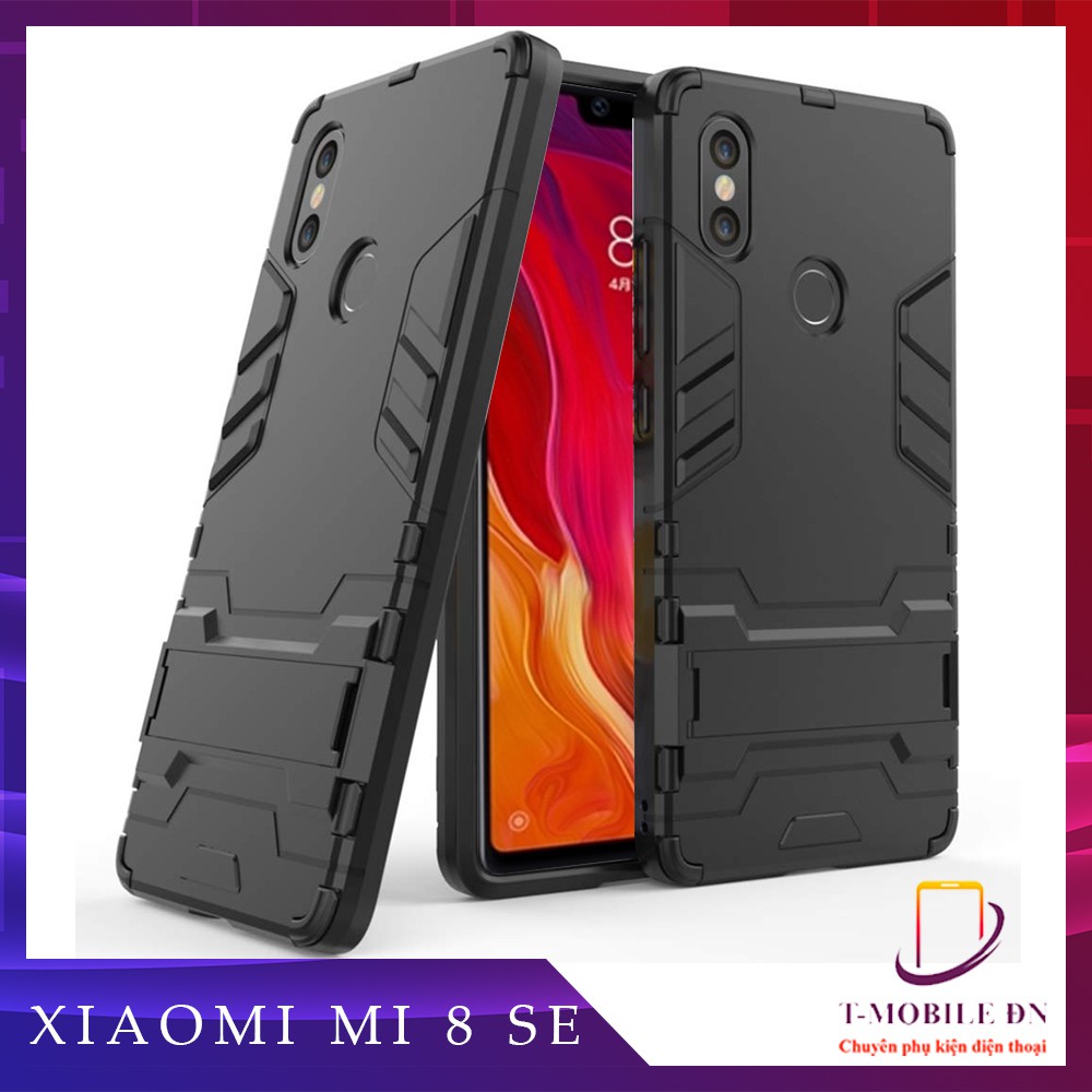 Ốp lưng Xiaomi Mi 8 SE,🔥FREESHIP🔥 Ôp chống sốc IRON MAN kèm chống xem video bảo vệ camera tiện lợi cho Xiaomi Mi 8 SE