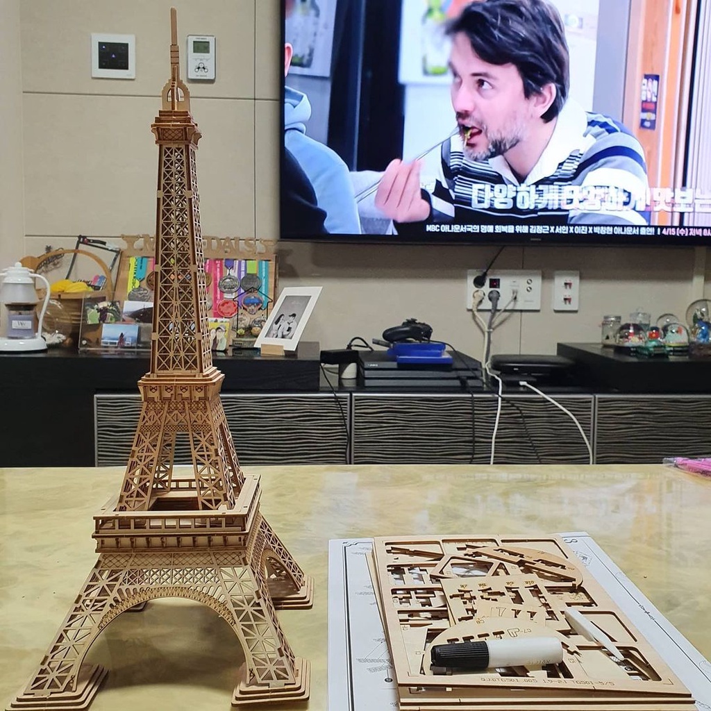 Mô Hình Gỗ 3D Lắp Ráp ROBOTIME Tháp Eiffel Tower TG501