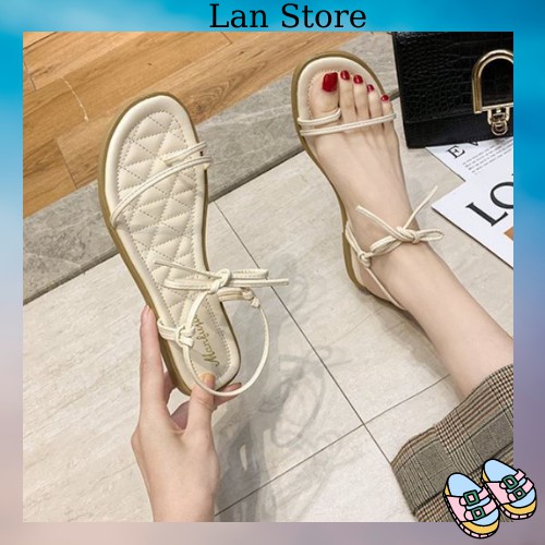 Sandal nữ xỏ ngón quai mảnh đế thấp đẹp giá rẻ phong cách ulzzang Hàn Quốc SD54