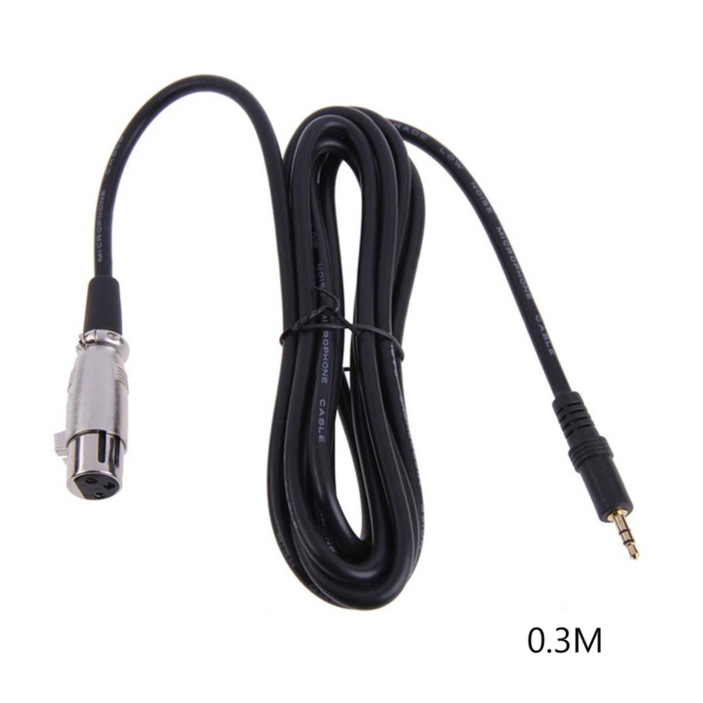 Mới Phụ Kiện Góc Phải 3 Pin Xlr 1 / 8 Xlr3F Đến 3.5 Trs