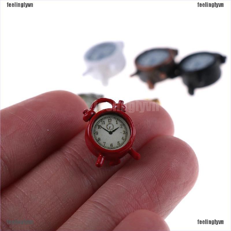 ❤TOP❤ Đồng hồ báo thức kim loại với chủ đề gấu trúc mypanda tỉ lệ 1 / 12 ❤YO