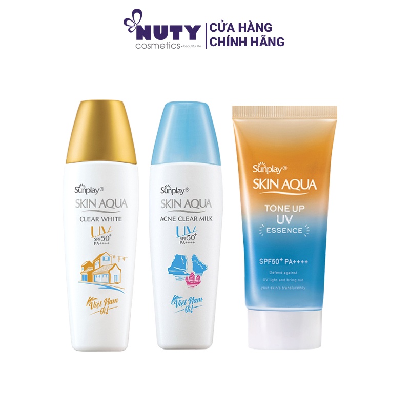 Sữa Chống Nắng Dưỡng Da Trắng Mịn Sunplay Skin Aqua Clear White Limited Editon SPF 50+, PA++++ (25g)