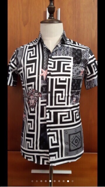 Sơ mi nam cộc tay hoạ tiết in hình | BigBuy360 - bigbuy360.vn