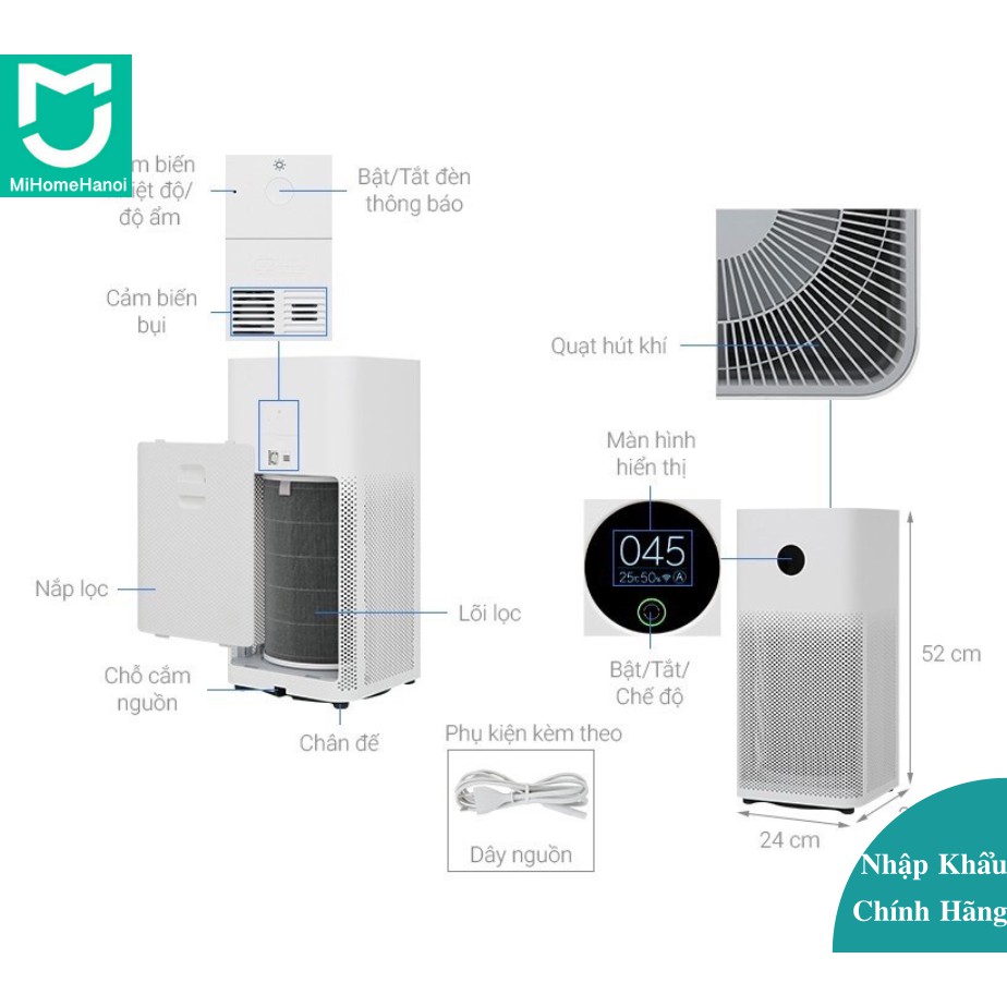 [Sealed Box] [Bản quốc tế] Máy Lọc Không Khí Xiaomi Air Purifier 3C