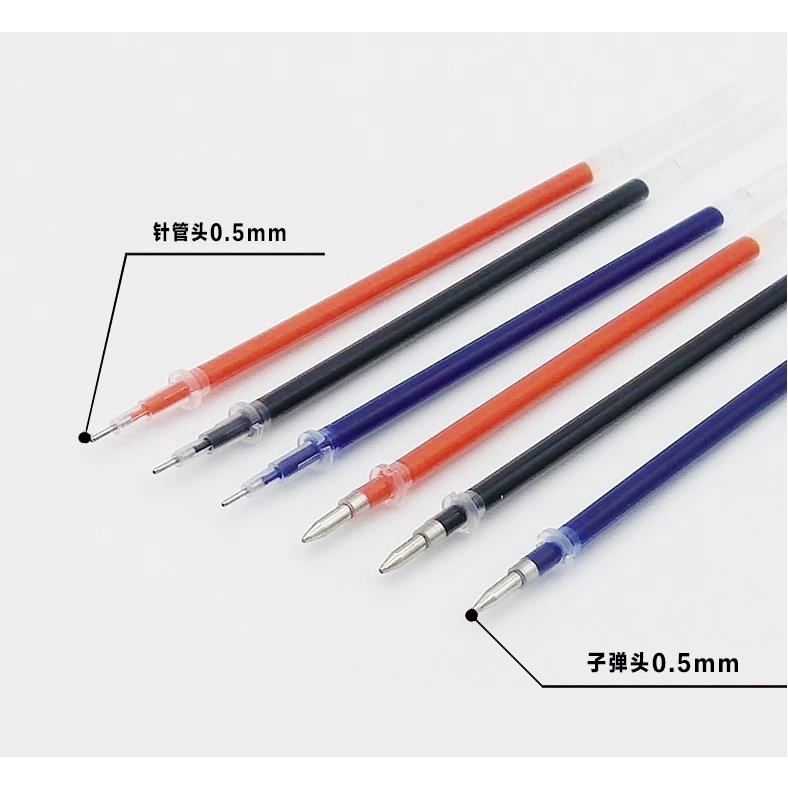 Bút Bi Mực Gel Ngòi 0.5mm Mực Đen Đỏ/Xanh Dương