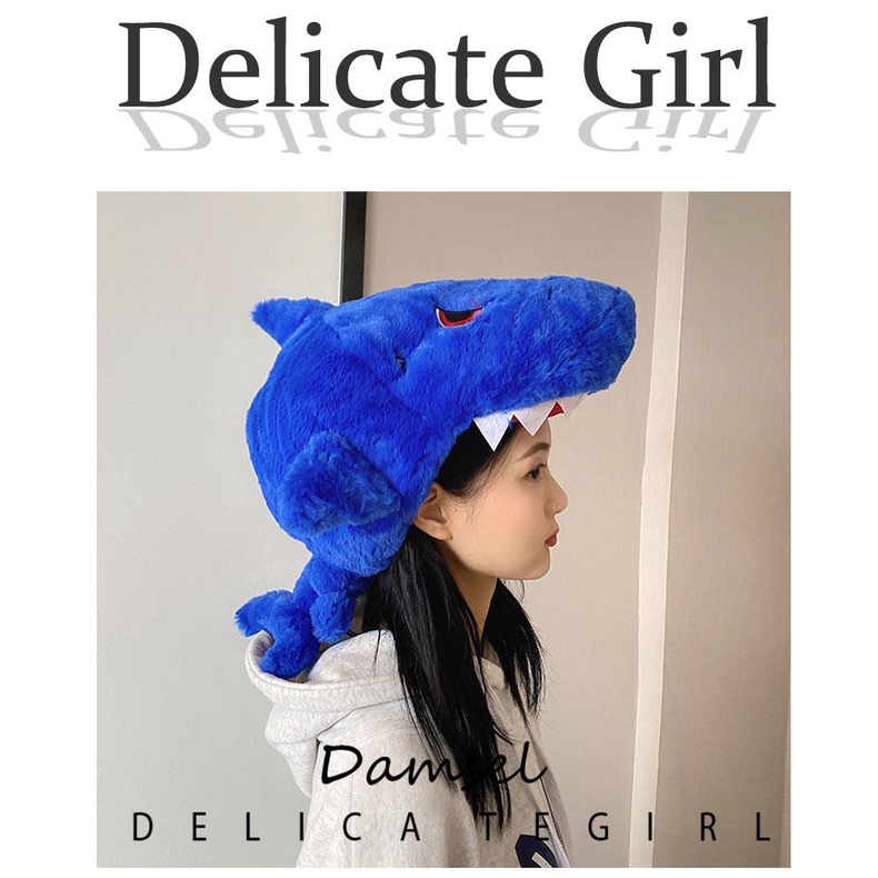 Mũ Hình Cá Mập Dễ Thương Vui Nhộn Phong Cách Nhật Hàn Cho Bé Gái