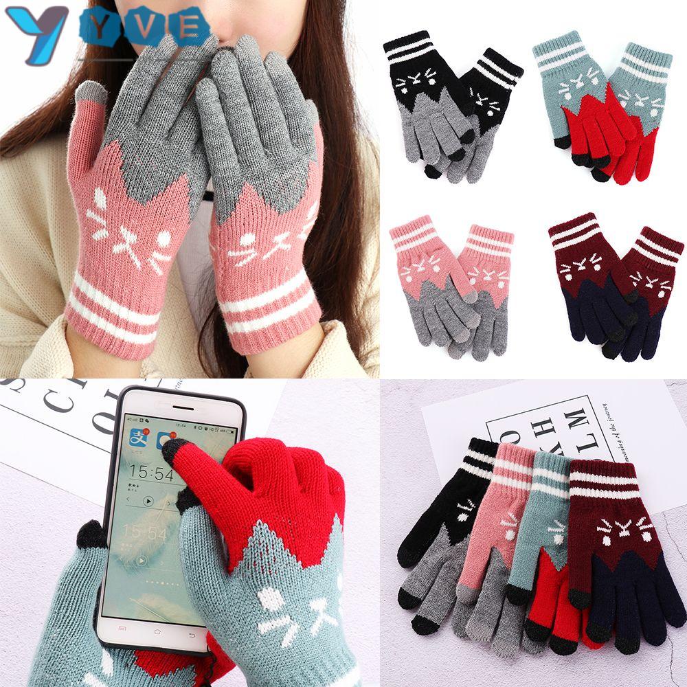 Găng tay giữ ấm có thể sử dụng màn hình cảm ứng dành cho nữ