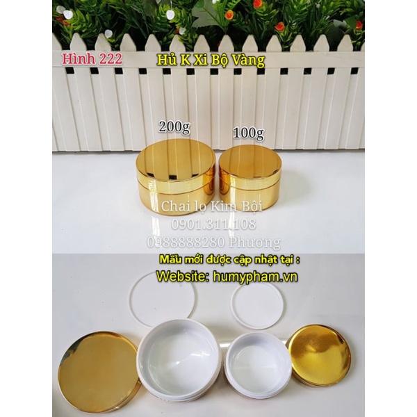 HỦ ĐỰNG KEM BODY - Hủ Xi Bộ Vàng & Bạc 100g &200g