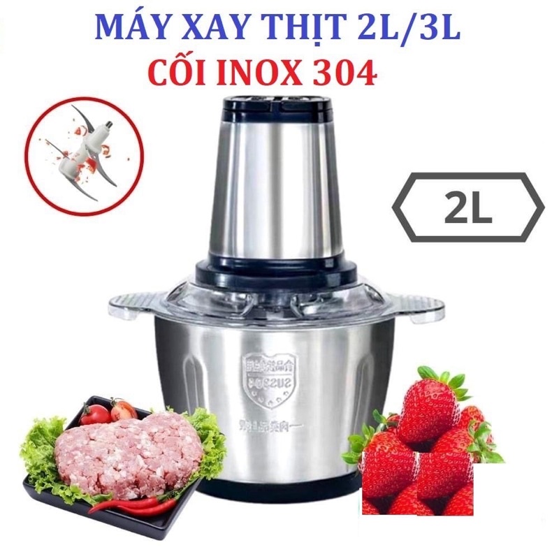 Máy Xay Thịt INOX 304 Đa Năng 2L