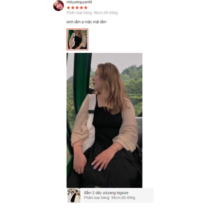Đầm 2 dây ulzzang bigsize