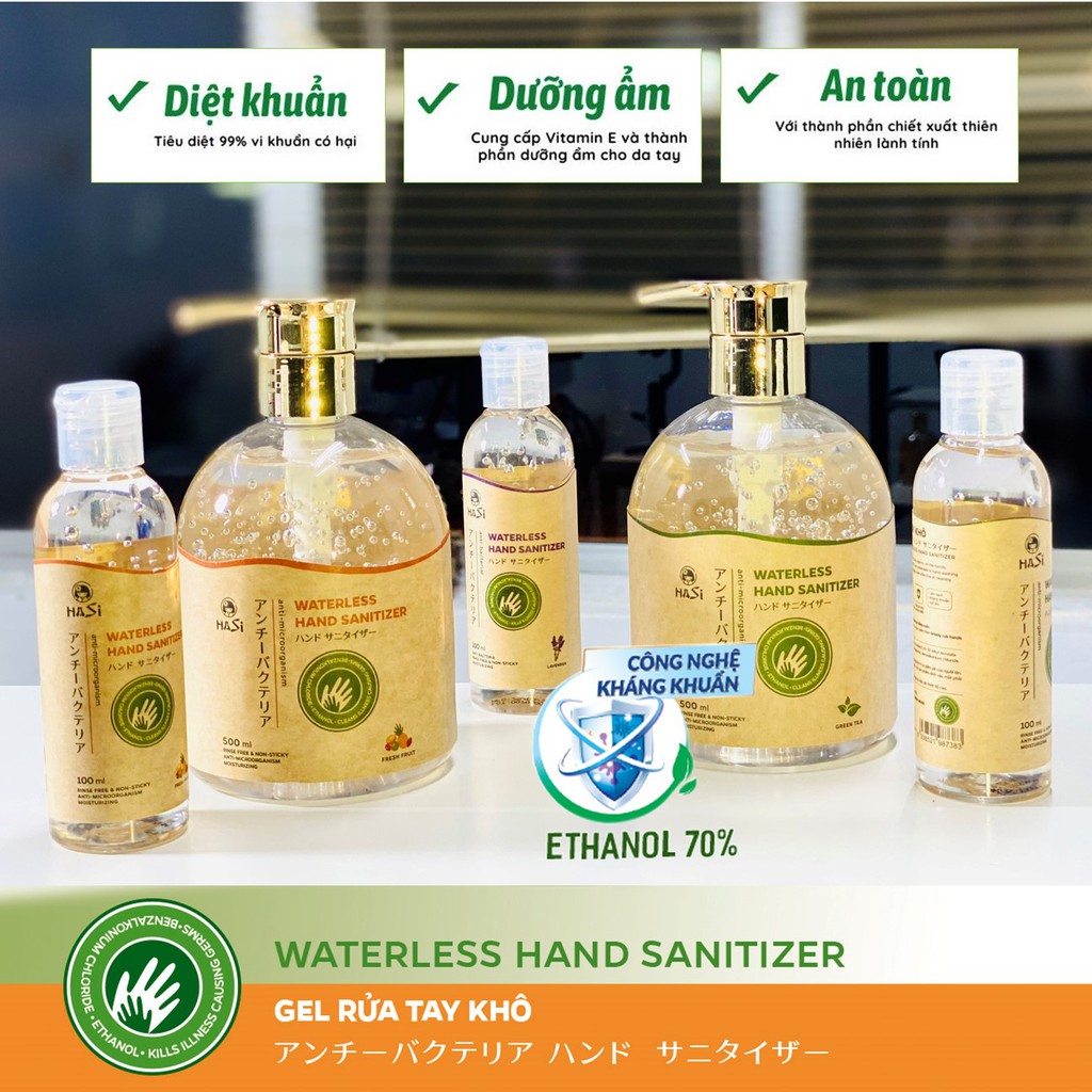 [CHÍNH HÃNG] GEL RỬA TAY KHÔ KHÁNG KHUẨN HASI KOKESHI 100ML bỏ túi | BigBuy360 - bigbuy360.vn