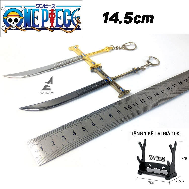 Mô hình đồ chơi móc khoá Kiếm Yoru của Mihawk anime figure One Piece onepiece 15CM size bé mĩ lệ