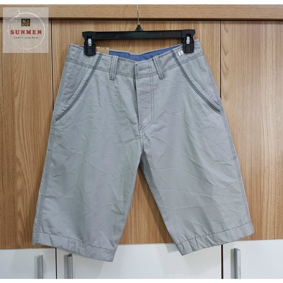 [HCM] Quần Short Lửng Nam Chất Kaki Không Xù Chất Vải Kaki Mềm Co Giãn SUNMEN Size Từ 40-75kg