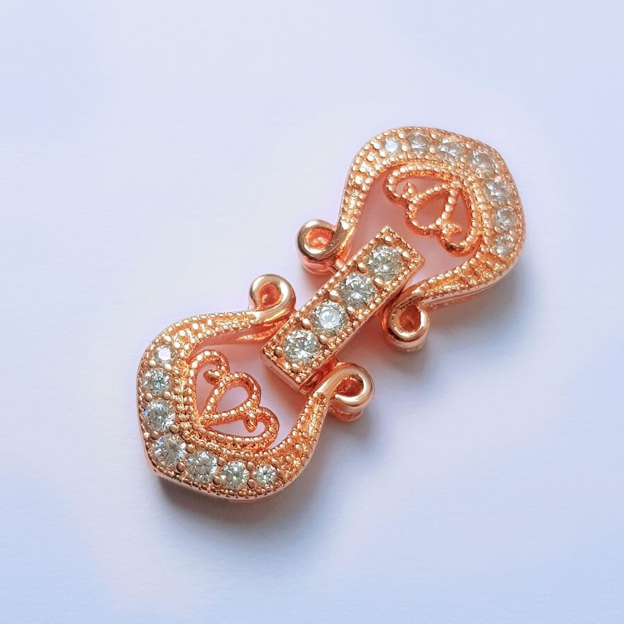 [K16B] Phụ kiện trang sức (DIY) - Chốt khóa Vương miện làm vòng cổ vòng tay