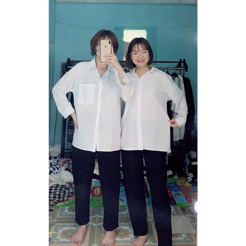 [RẺ VÔ ĐỊCH] Sơ mi tay bồng chất vải pha đũi cực mát.hangtotgiare98