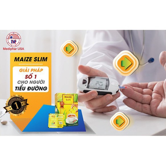 Đường bắp Maize Slim – Đường ăn kiêng cho người tiểu đường, thừa cân, béo phì (50 Gói)