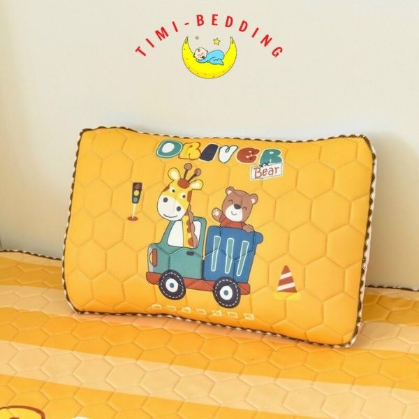 Gối cao su non cho bé sơ sinh, 2 tuổi, 3 tuổi – gối cho bé sơ sinh kích thước 30x50cm – Timibedding