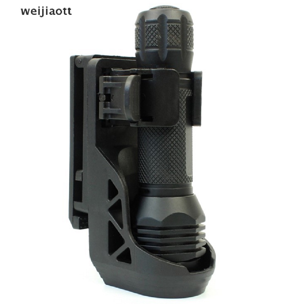 weijiaott 360° Rotating Tactical Flashlight Holster Lever Side Lock System Quick Unplug WT