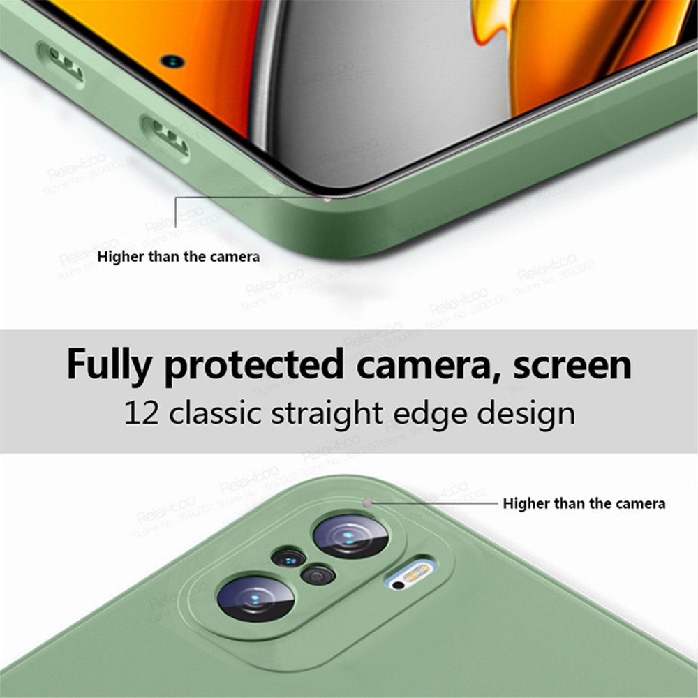 Ốp điện thoại silicon mềm viền vuông cho Xiaomi Poco X3 Pro Pocco X 3 Pro Poko X3Pro Pocox3