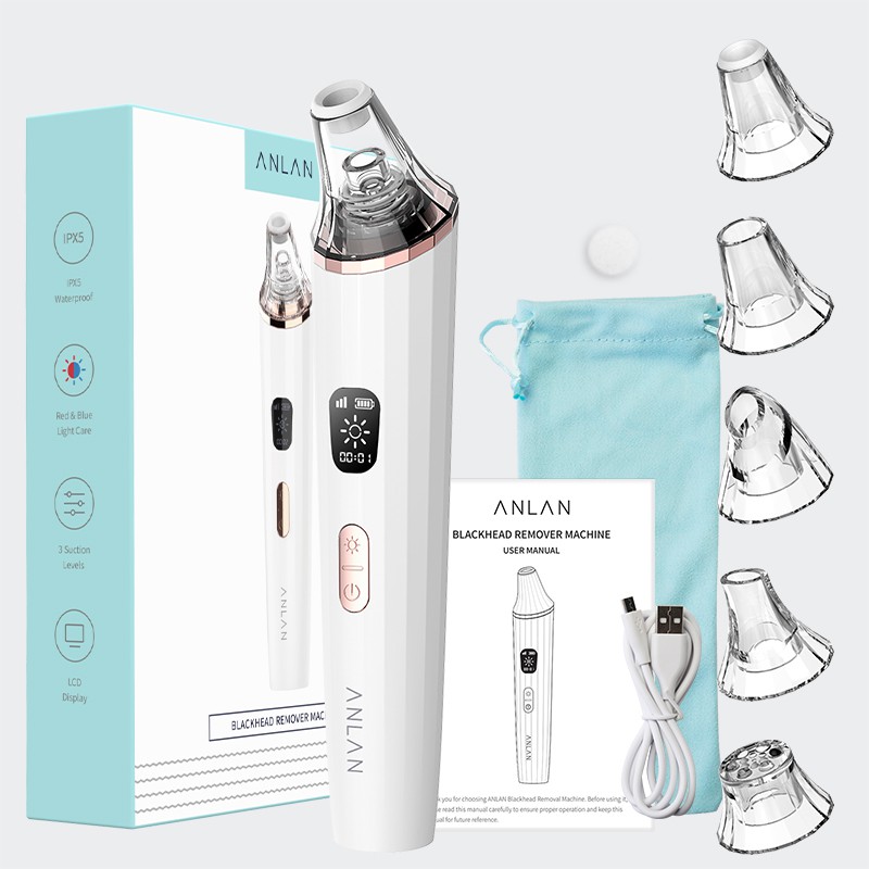 [Mã FMCGMALL - 8% đơn 250K] Máy hút loại bỏ mụn đầu đen ANLAN chống nước làm sạch da mặt | BigBuy360 - bigbuy360.vn