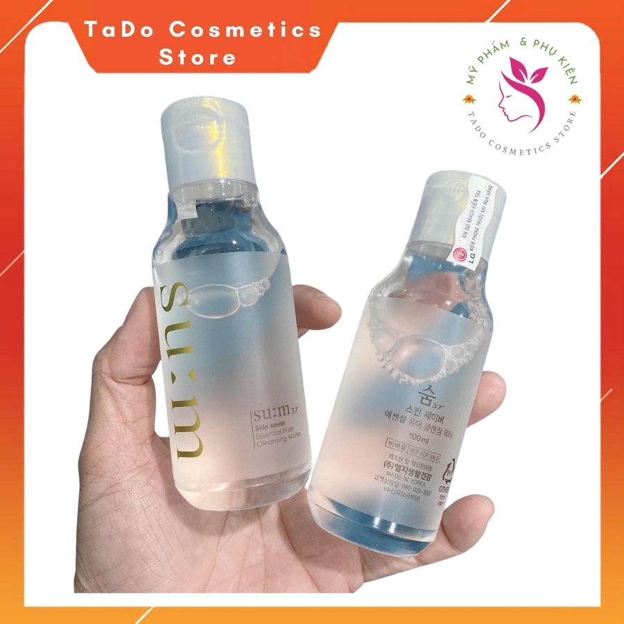Nước tẩy trang Sum 37 Skin Saver siêu sạch không khô da-100ml,date siêu dài 2023-có tem chính hãng- Tado Cosmetics Store
