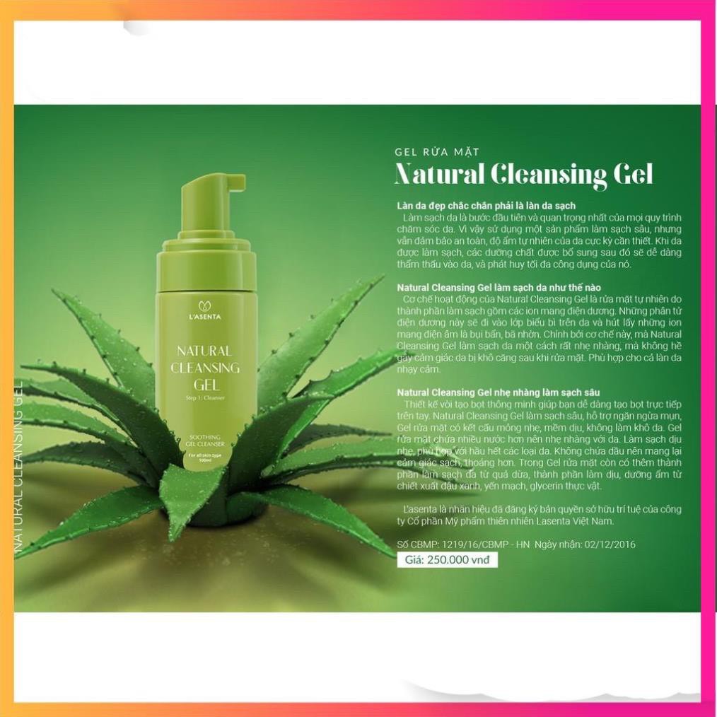 [ Hàng Chính Hãng ] Gel Rửa Mặt Natural Cleansing Gel An Toàn Cho Mọi Loại Da | BigBuy360 - bigbuy360.vn
