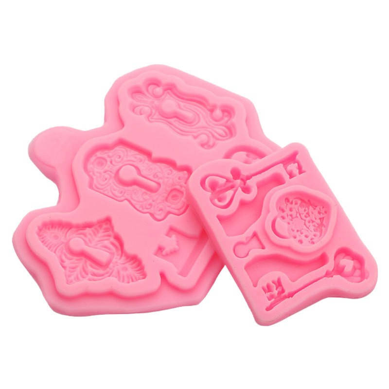 2 Khuôn Silicone Làm Bánh Hình Chìa Khóa Vintage