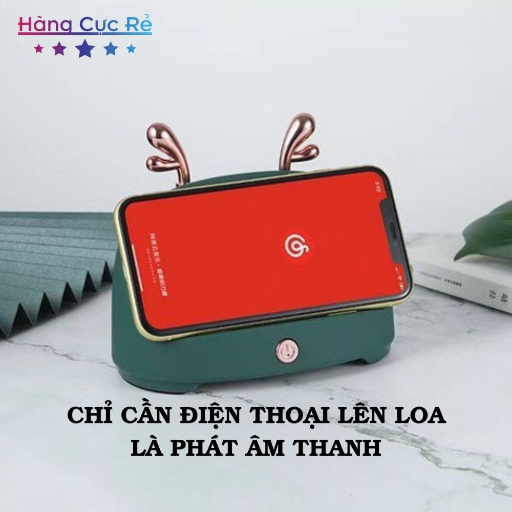 Loa khuếch đại cảm ứng cộng hưởng âm thanh thông minh không dây kiêm giá đỡ điện thoại - Shop Hàng Cực Rẻ HCR-XM318