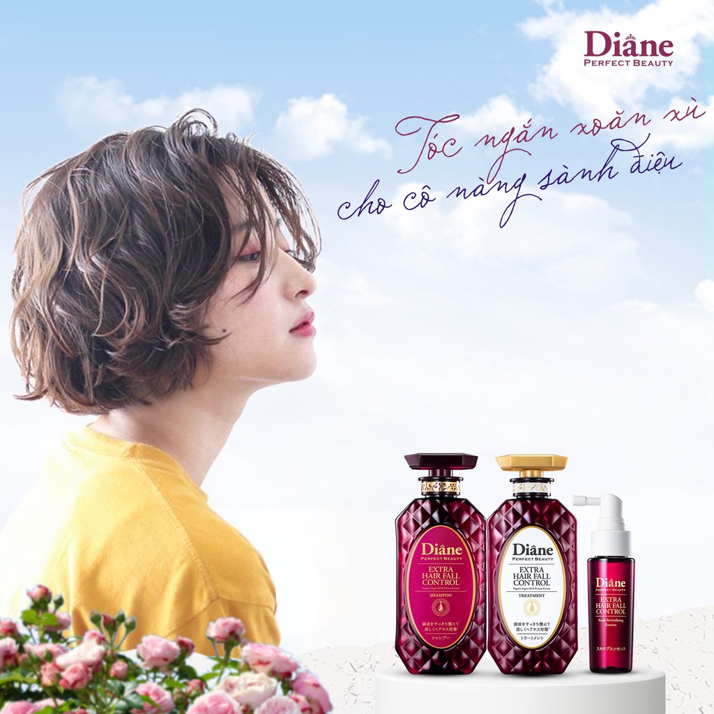 Dầu Gội Kích Mọc Tóc, Ngăn Rụng Tóc số 1 nhật bản Moist Diane Extra Hair Fall Control 450ml [Hàng Chính Hãng]