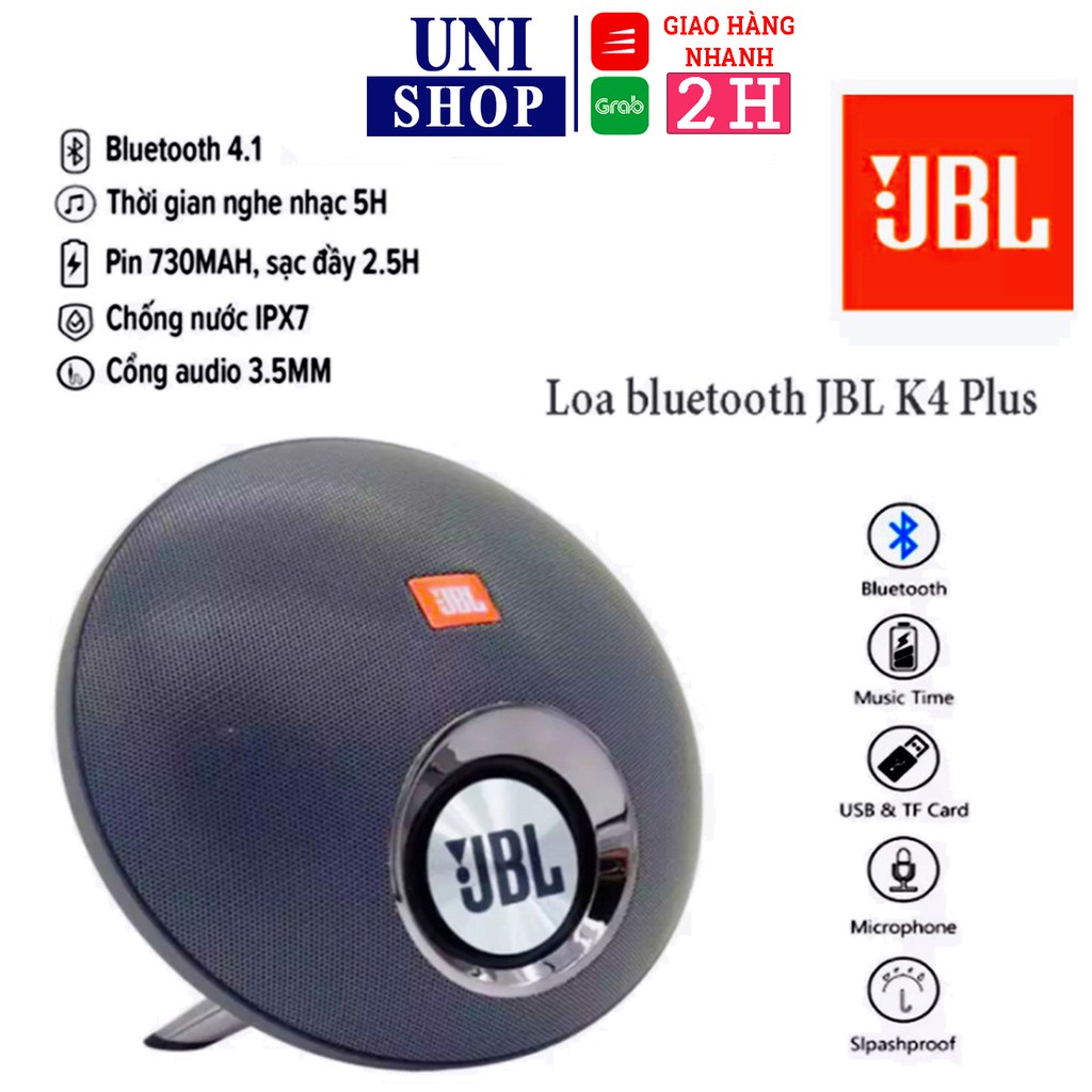 Loa nghe nhạc bluetooth mini K4 Plus, công nghệ blutooth 5.0 BINTECHBass êm, âm trong, thon gọn, chống nước