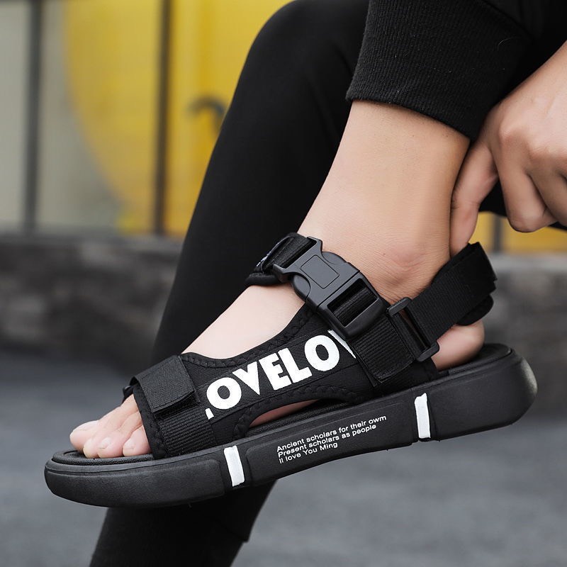 (2 Màu) Xăng đan nam, Dép quai hậu học sinh LOVEE thời trang