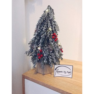 cây thông nhỏ 35cm kèm đèn (ảnh thật)