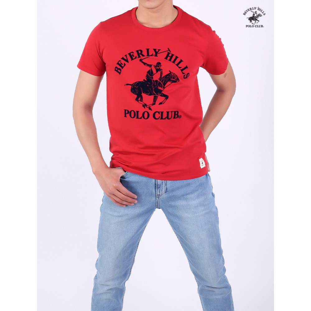 Beverly Hills Polo Club - Áo thun Ngắn tay Nam Classic Đỏ đậm DBK- BHPC MATN0085