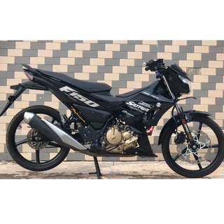 Tem rời satria f150 xám đen 2018