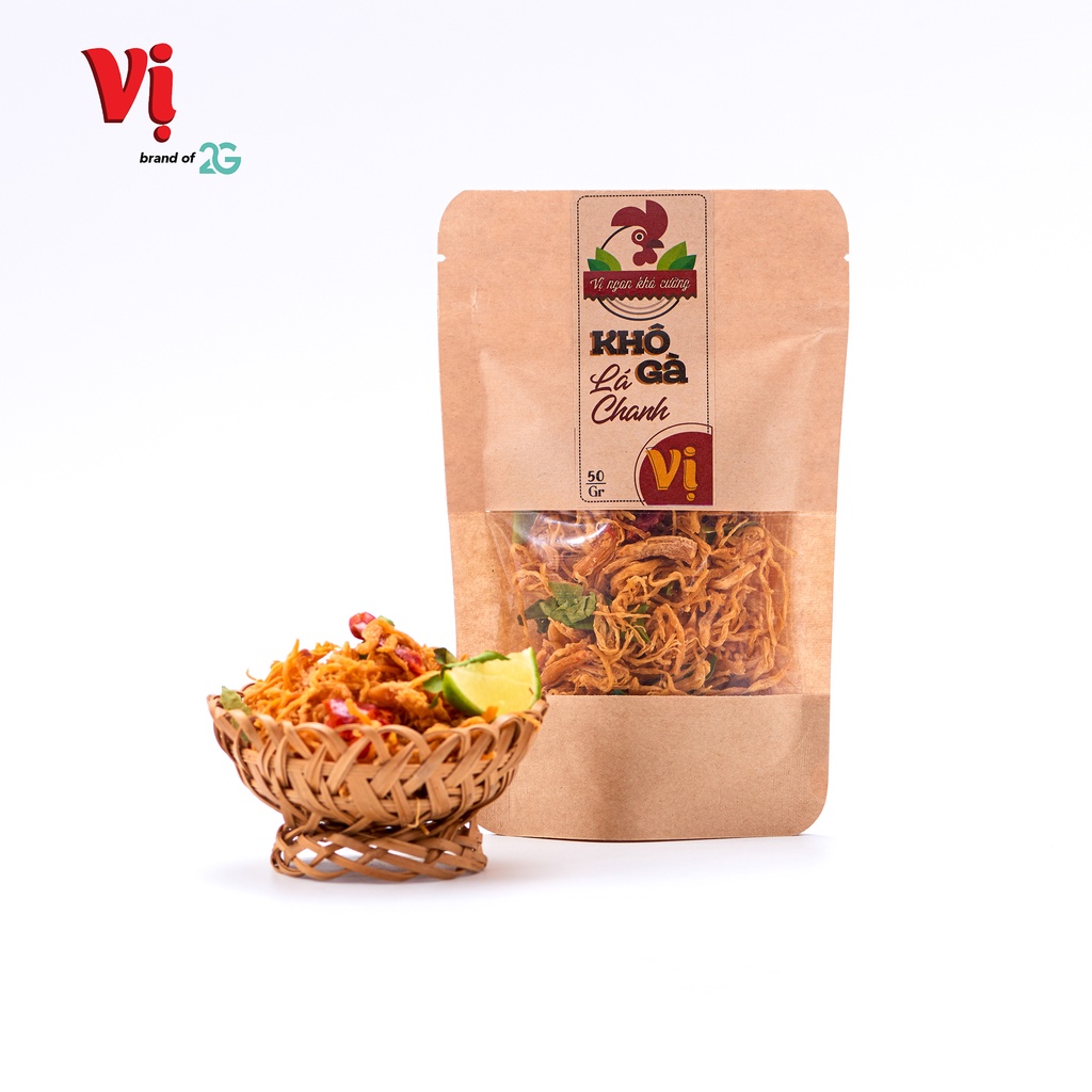 Khô Gà Lá Chanh Vị - Túi 50g | BigBuy360 - bigbuy360.vn