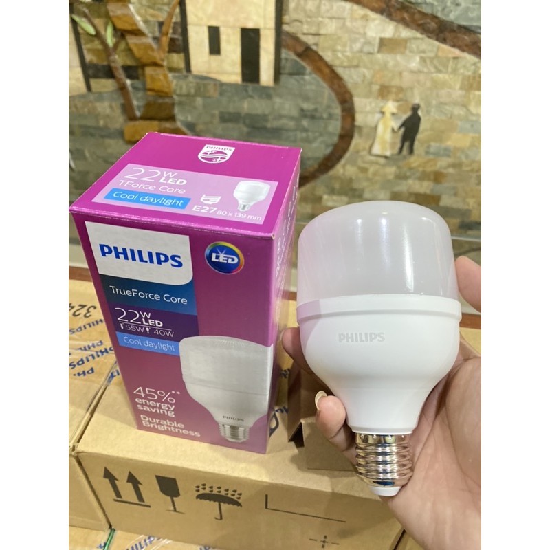 Bóng đèn LED Trụ Philips TForce Core 22W Trắng Vàng Gen 3 E27 SIÊU SÁNG
