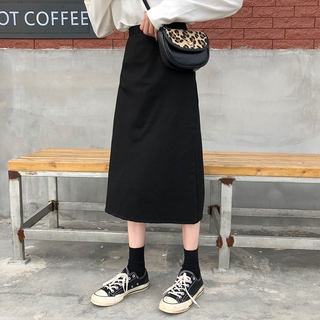 váy công sở suông lưng cao phong cách thời trang Hàn Quốc cho nữ